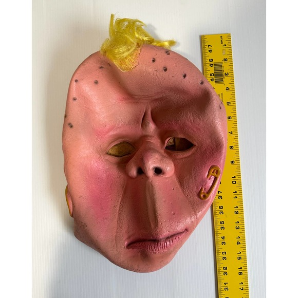 Spearhead Industries Giant Big Creepy Scary Man Mask Halloween Costume Rubber - Picture 10 of 11